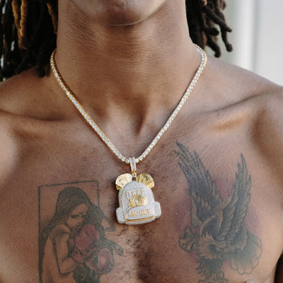 14k - "Trap Money" Pendant - Ice Out NY