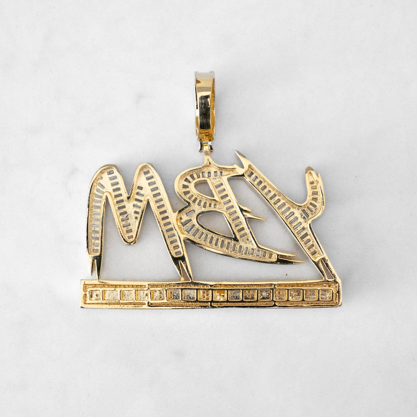 14k - "Young Black Millionaire" Pendant - Ice Out NY