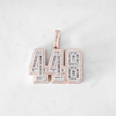 14k - "448" Pendant - Ice Out NY