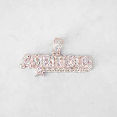 14k - "Ambitious" Pendant - Ice Out NY