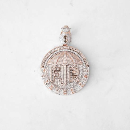 14k - "Forever Rich" Pendant - Ice Out NY