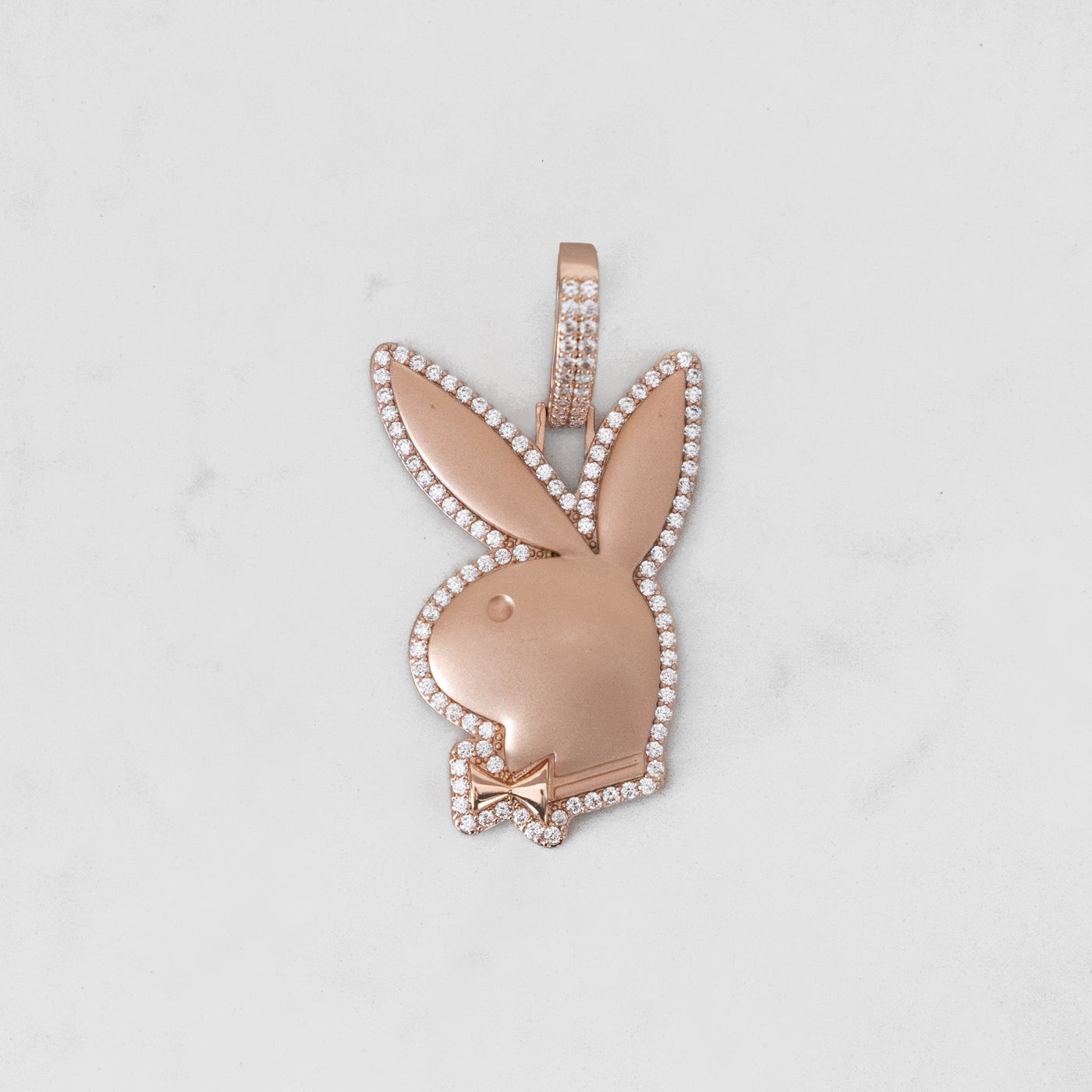 14k - "Playboy" Pendant - Ice Out NY