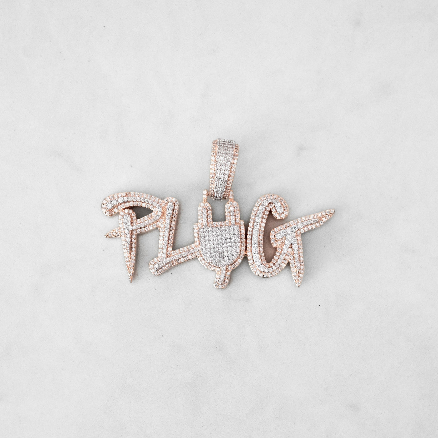 14k - "Plug" Pendant - Ice Out NY