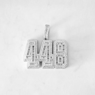 14k - "448" Pendant - Ice Out NY