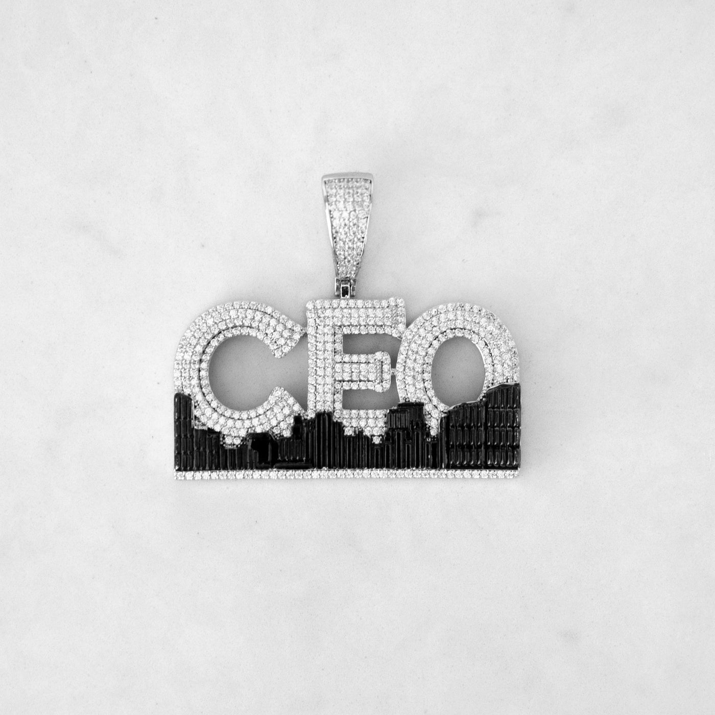 14k - "CEO" Pendant - Ice Out NY