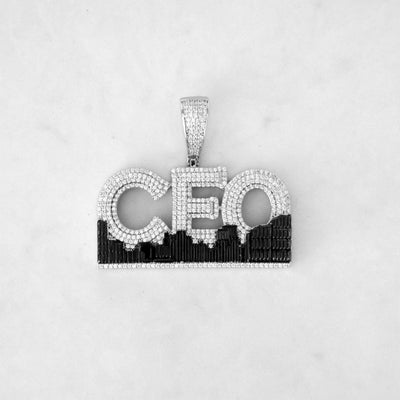 14k - "CEO" Pendant - Ice Out NY