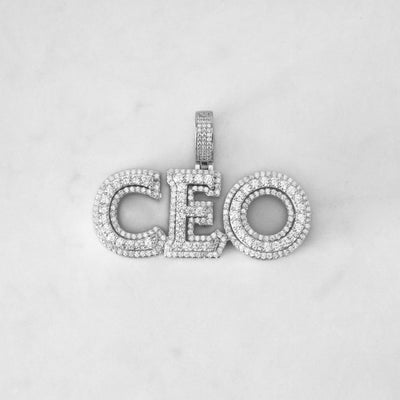 14k - "CEO" Pendant - Ice Out NY