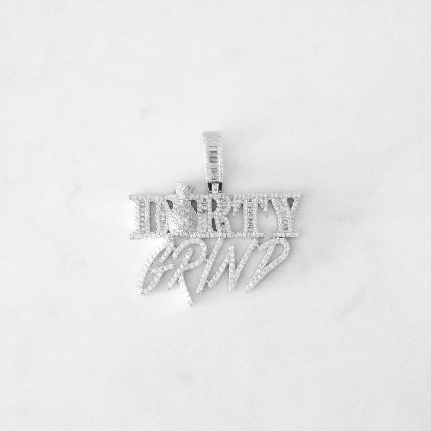 14k - "Dirty Grind" Pendant - Ice Out NY