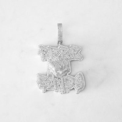 14k - "Free Bands" Pendant - Ice Out NY