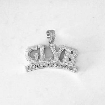 14k - "GLYB" Pendant - Ice Out NY