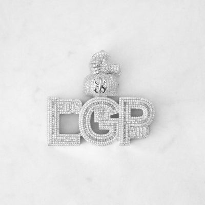 14k - "Let's Get Paid" Pendant - Ice Out NY