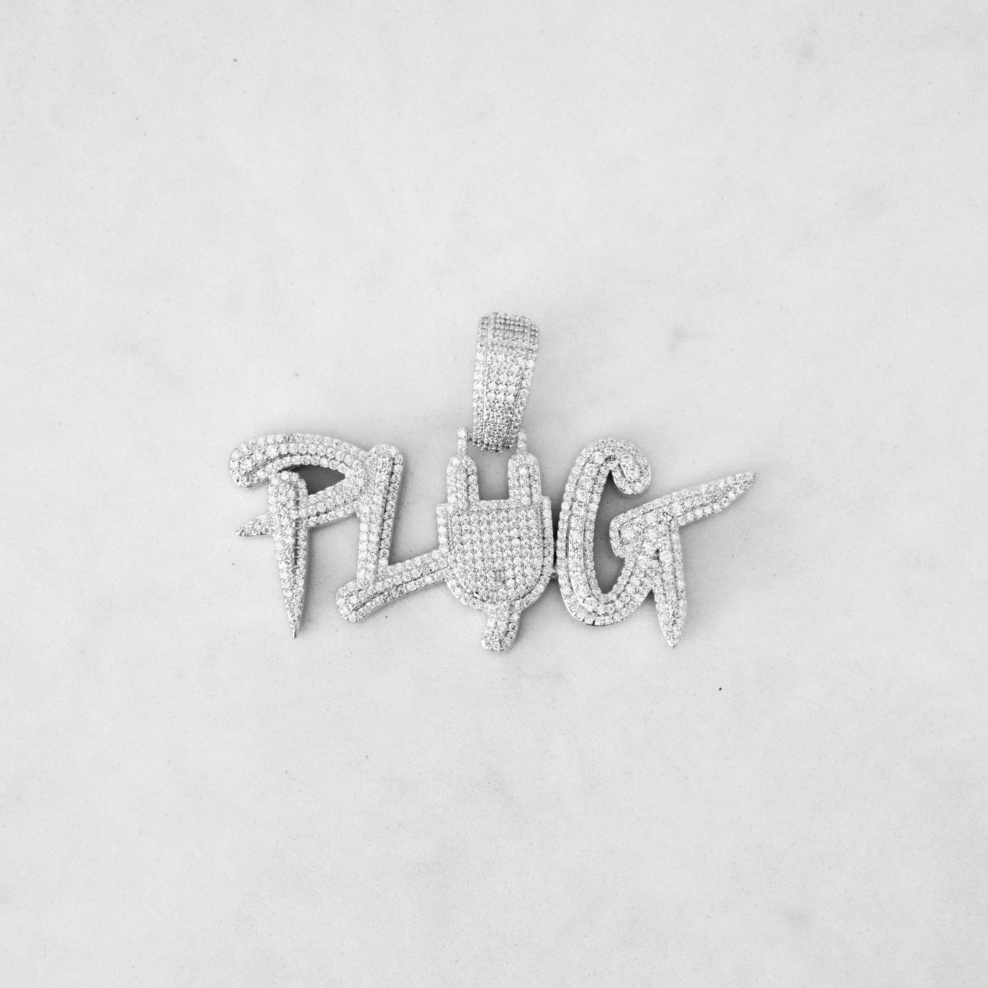 14k - "Plug" Pendant - Ice Out NY