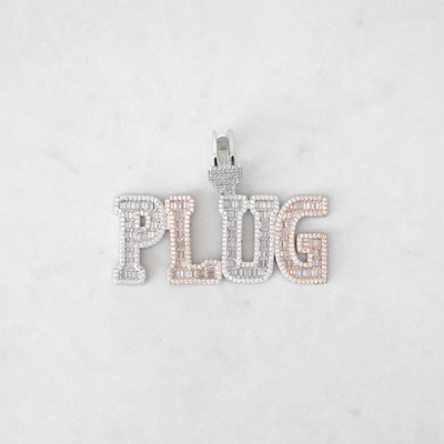 14k - "PLUG" Pendant - Ice Out NY