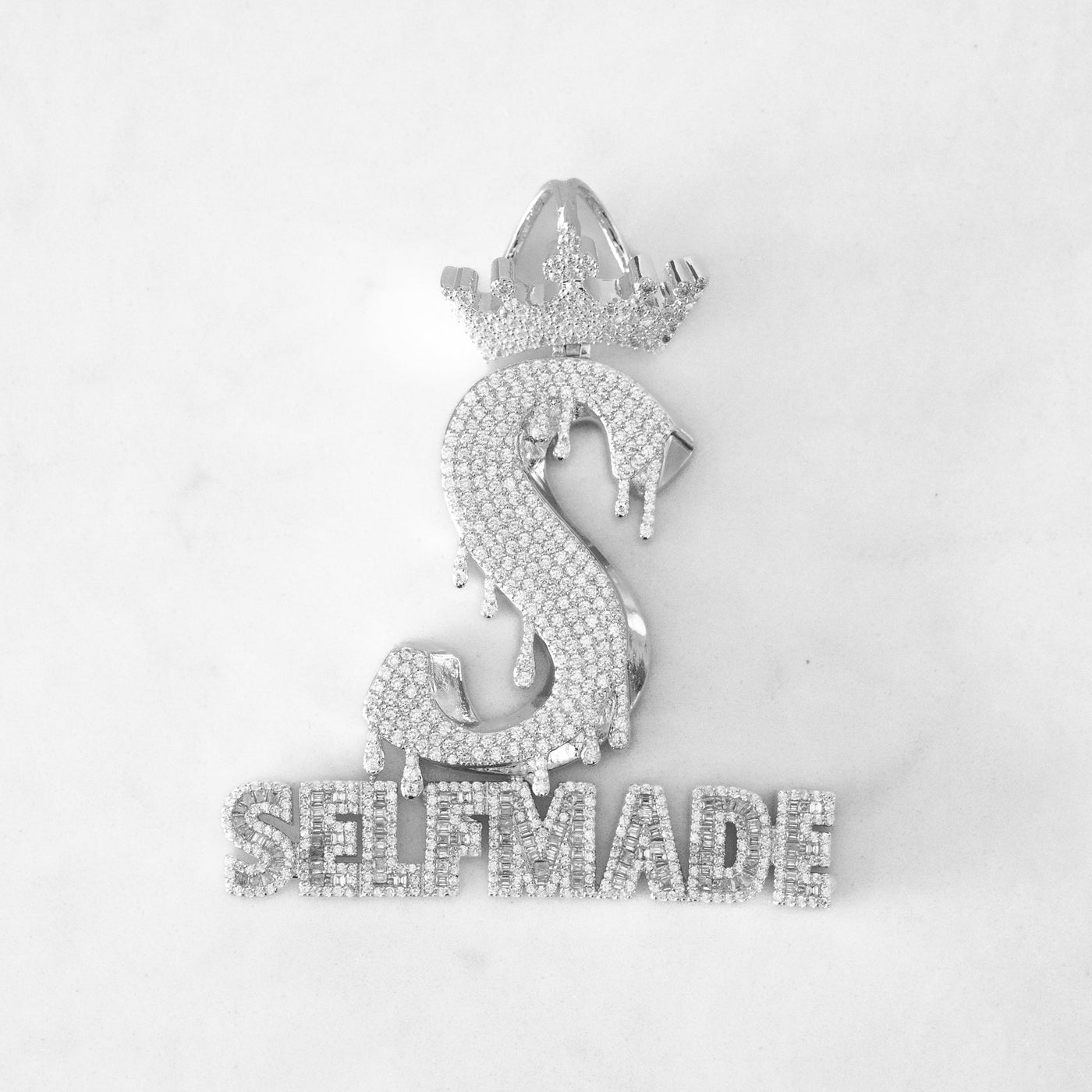 14k - "Self Made" Pendant - Ice Out NY