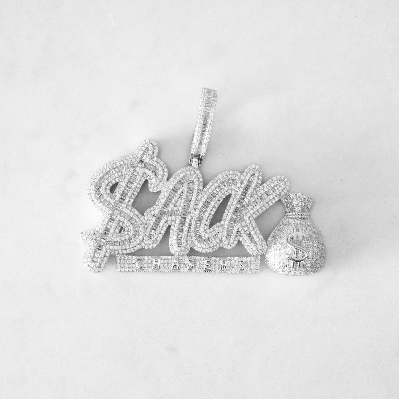 14k - "Stack Chasers" Pendant - Ice Out NY