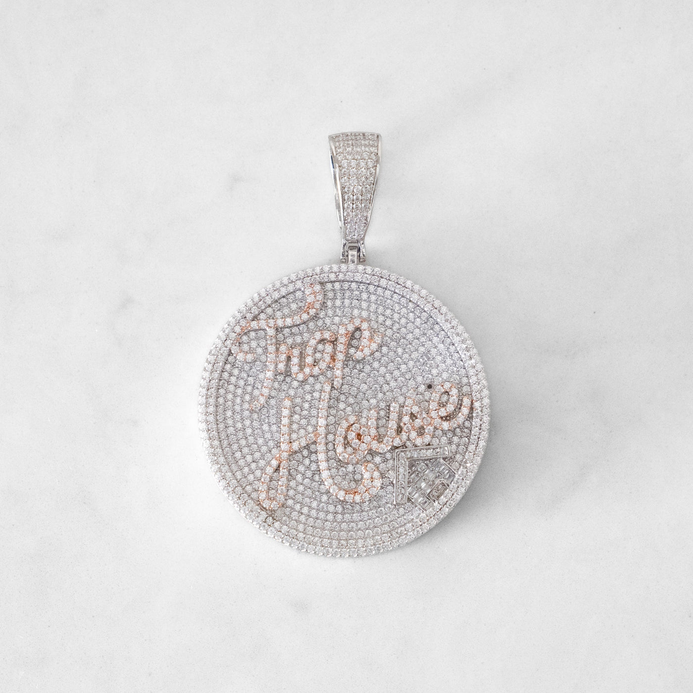 14k - "Trap House" Pendant - Ice Out NY