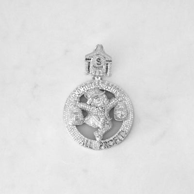 14k - "World Is Mine" Pendant - Ice Out NY