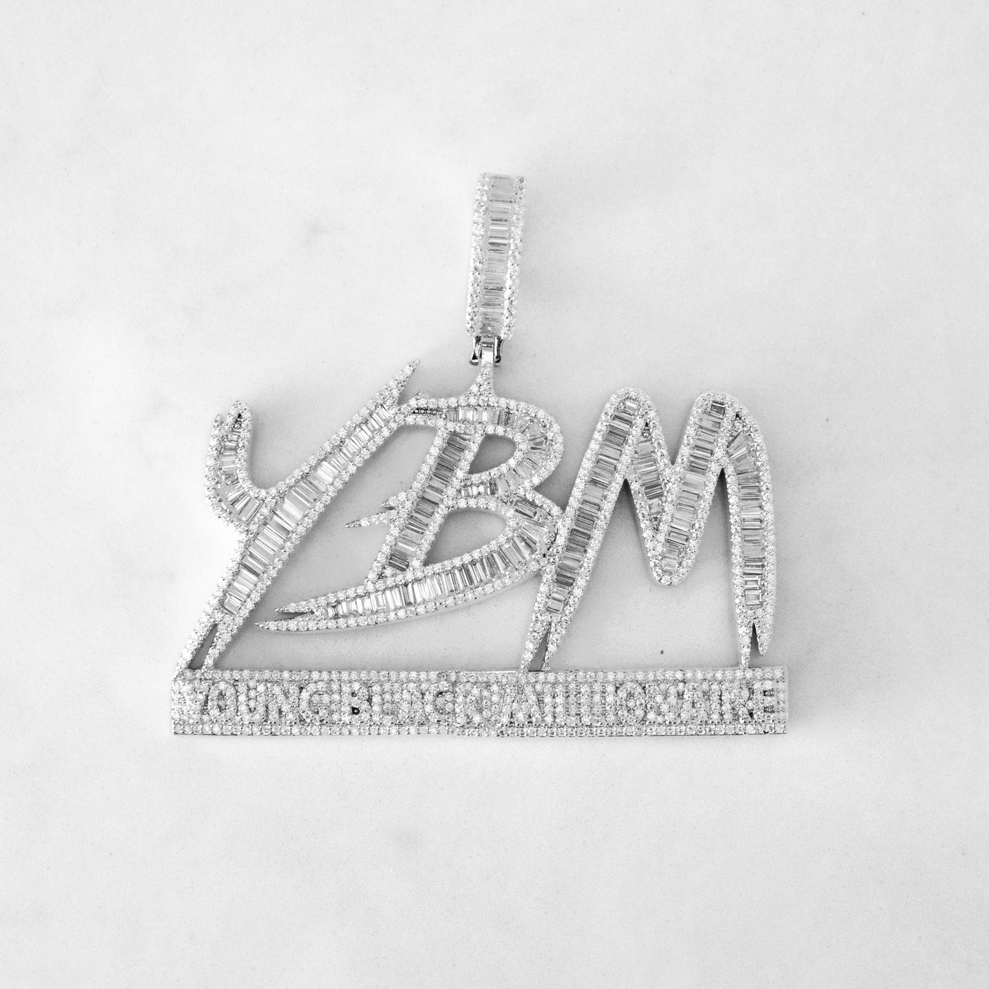 14k - "Young Black Millionaire" Pendant - Ice Out NY