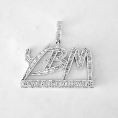 14k - "Young Black Millionaire" Pendant - Ice Out NY