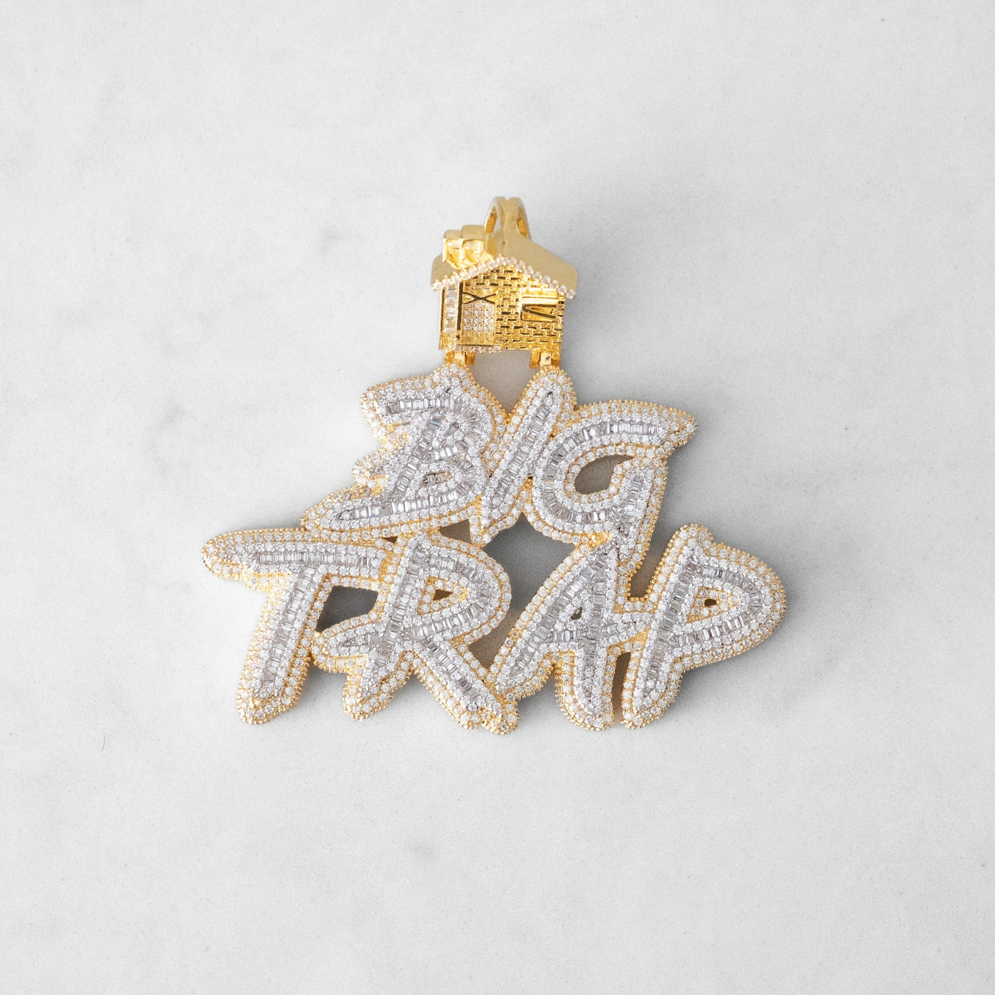 14k - "Big Trap" Pendant - Ice Out NY