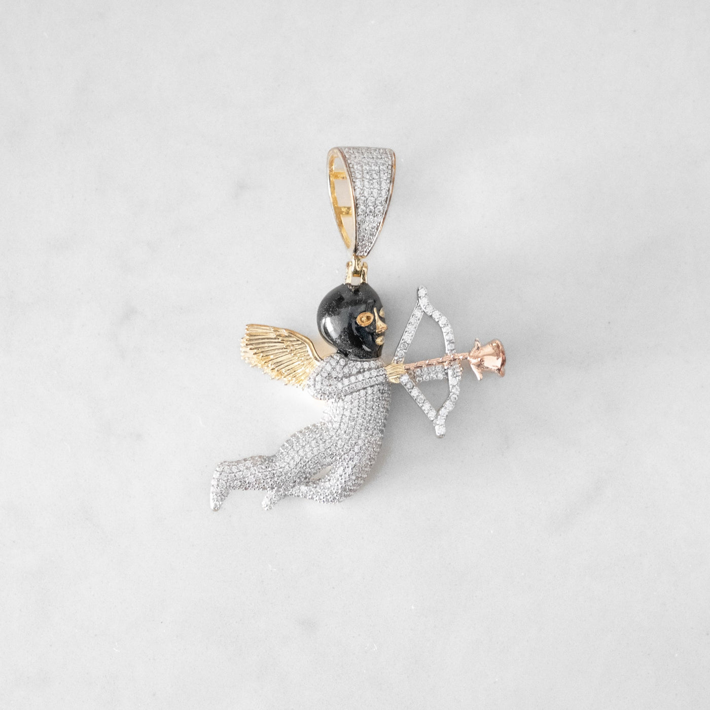 14k - "Cupid" Pendant - Ice Out NY