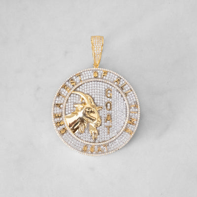 14k - "GOAT" Pendant - Ice Out NY