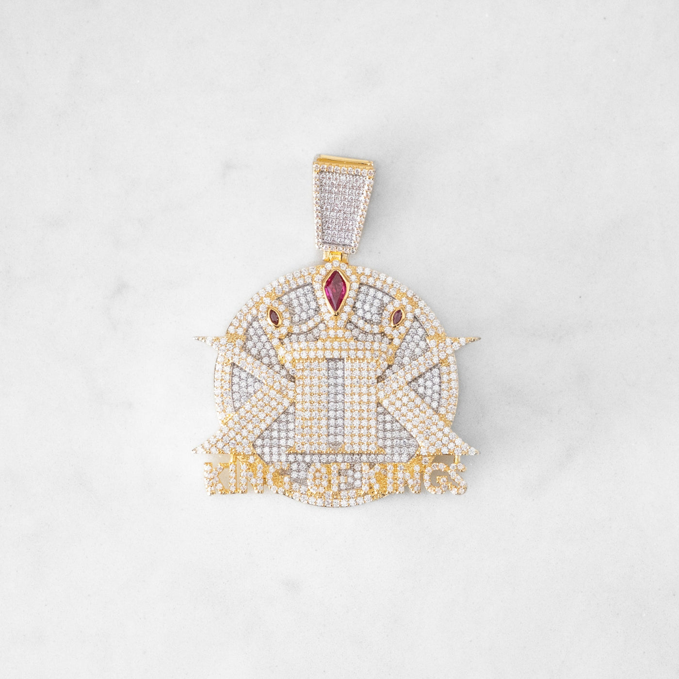 14k - "King Of Kings" Pendant - Ice Out NY