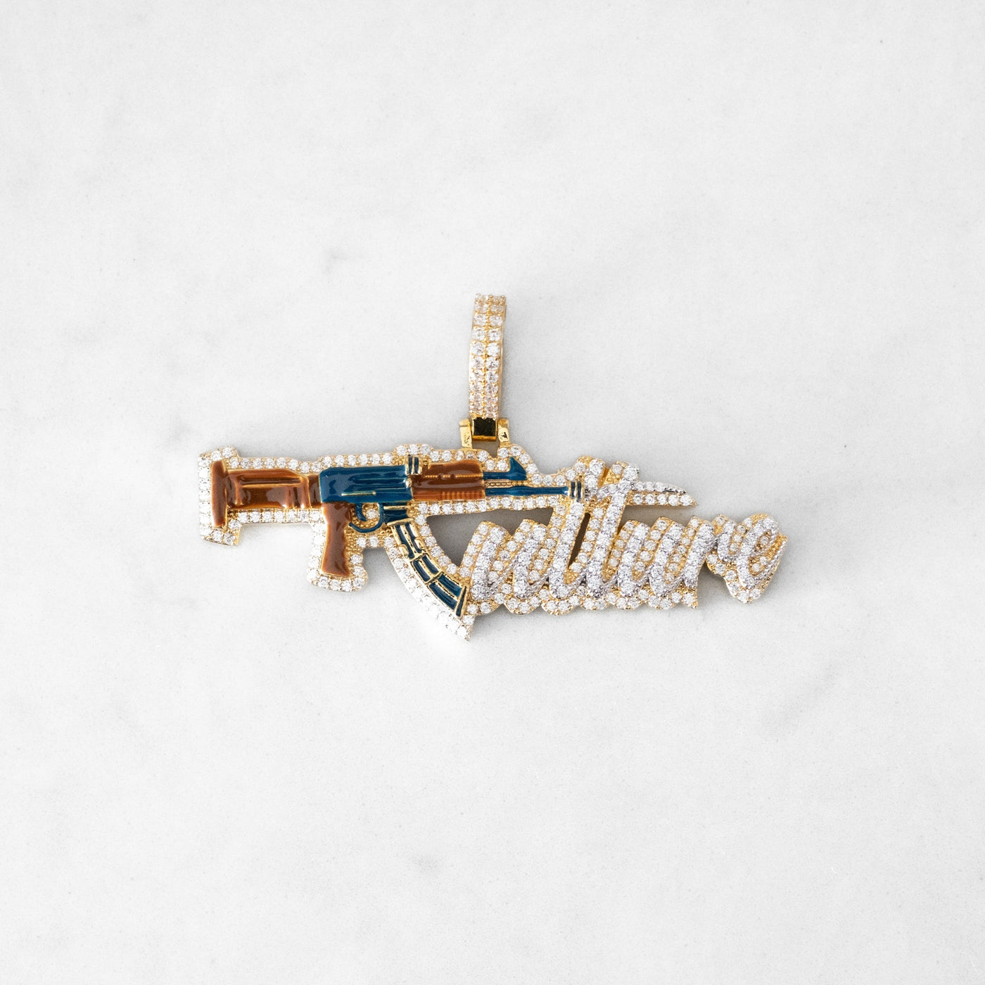 14k - "Kulture" Pendant - Ice Out NY