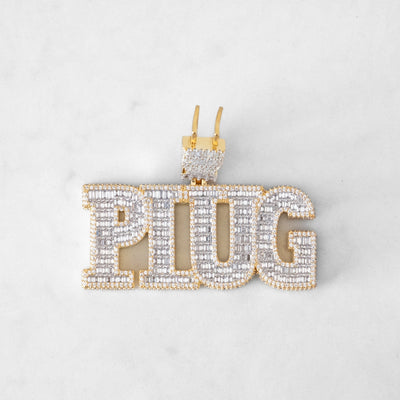 14k - "PLUG" Pendant - Ice Out NY