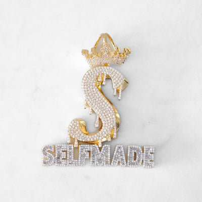 14k - "Self Made" Pendant - Ice Out NY