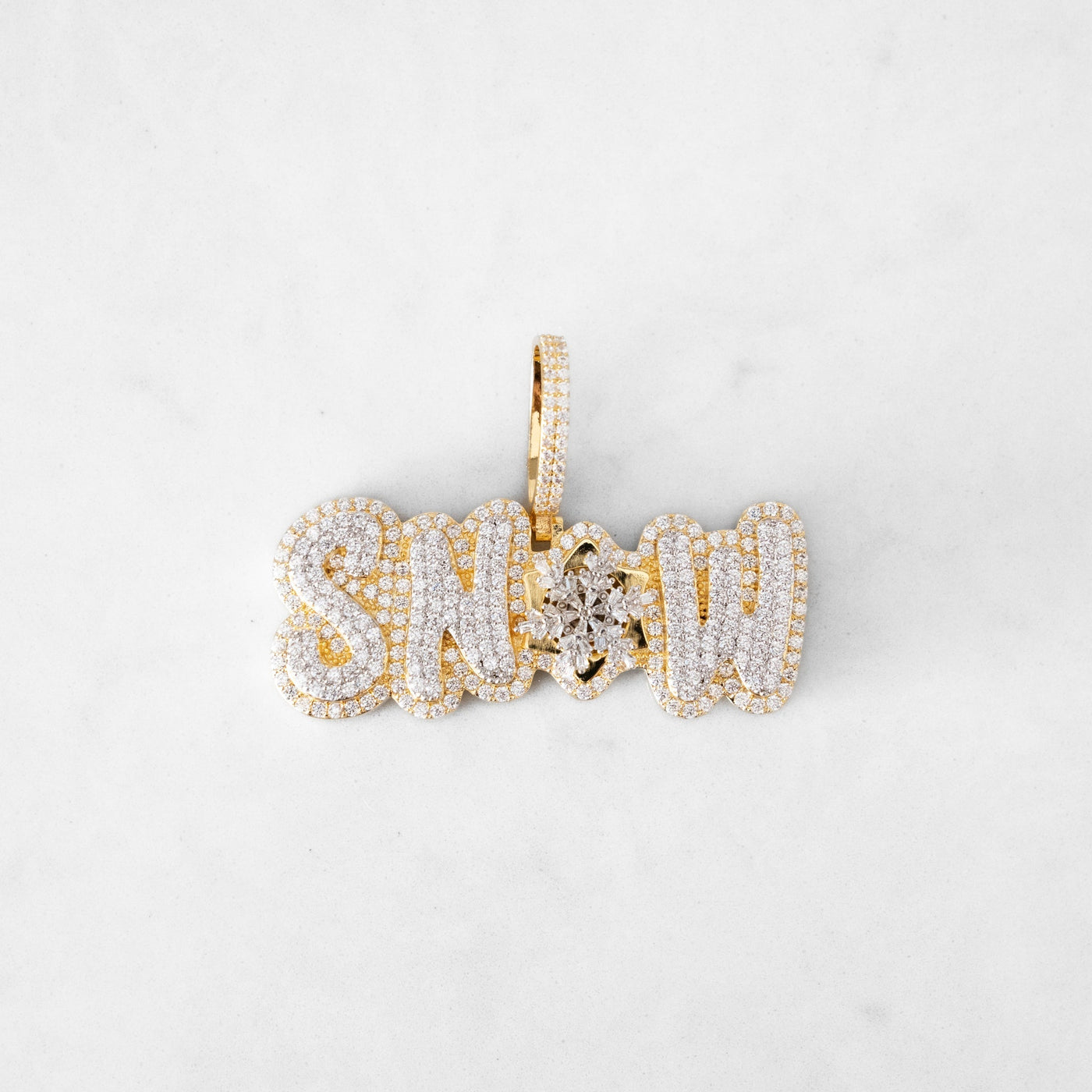 14k - "Snow" Pendant - Ice Out NY