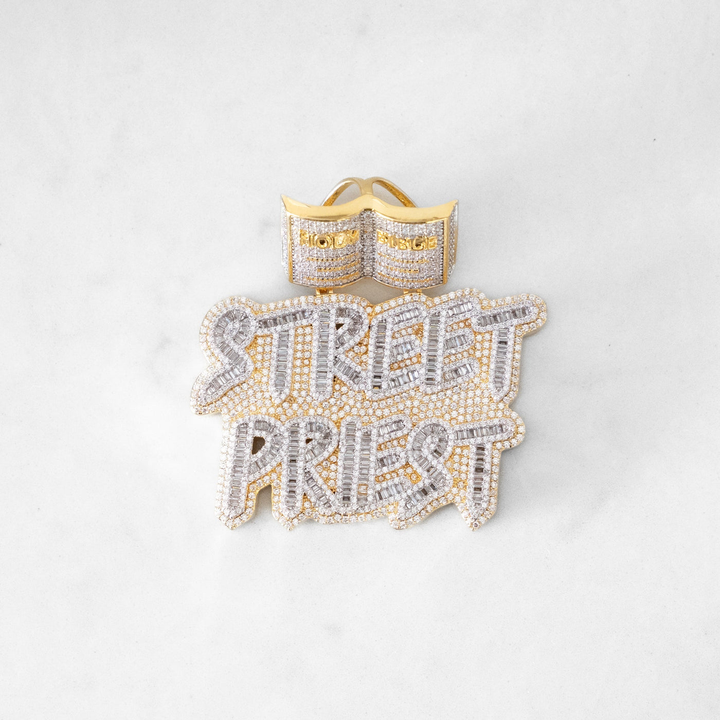 14k - "Street Priest " Pendant - Ice Out NY